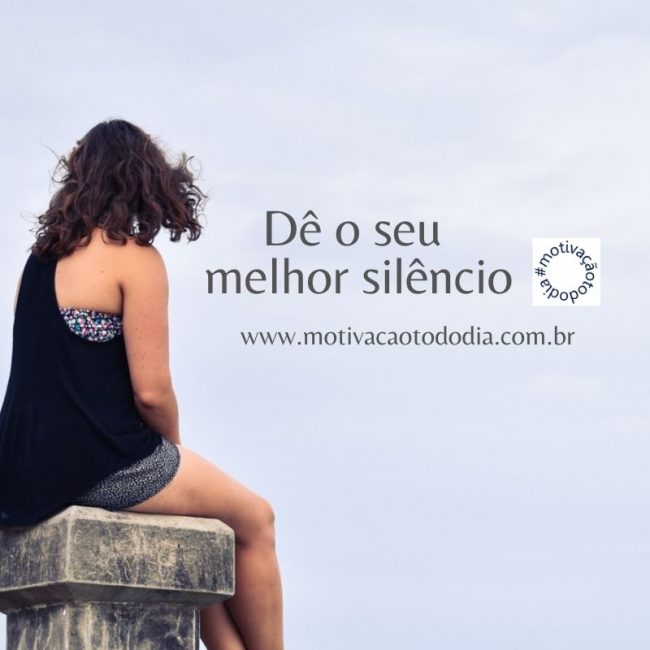 Silenciar também é sabedoria