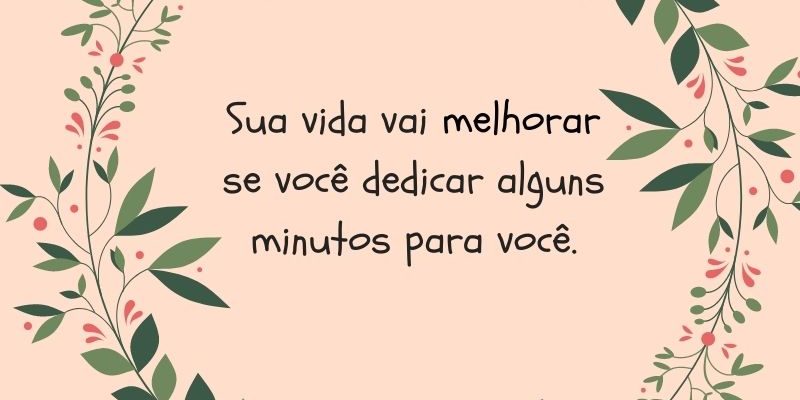 Não abra mão da sua vida