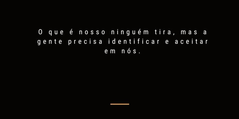 O que é nosso ninguém tira
